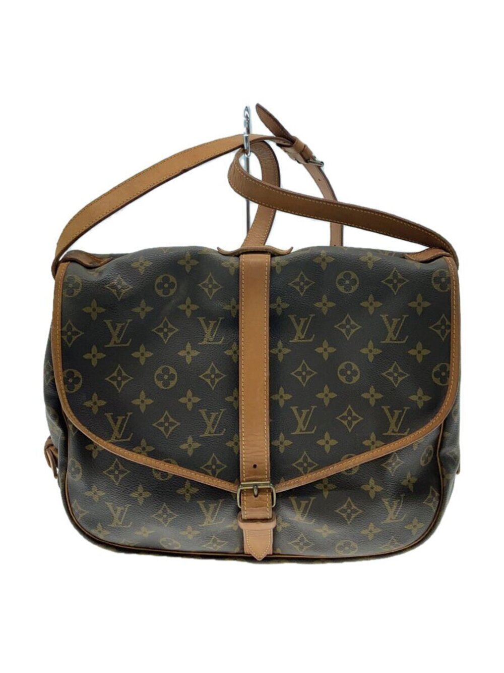 LOUIS VUITTON Saumur Canvas Brown